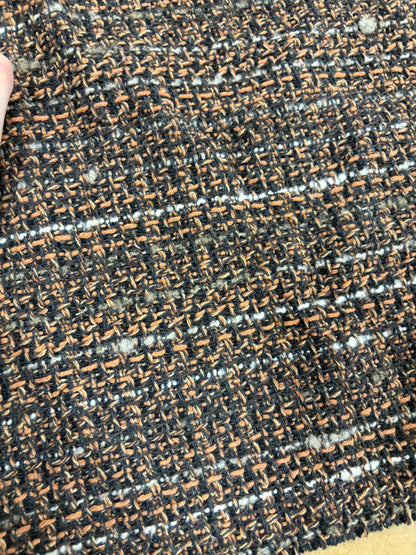 XENA 011 cotton tweed bouclette brown