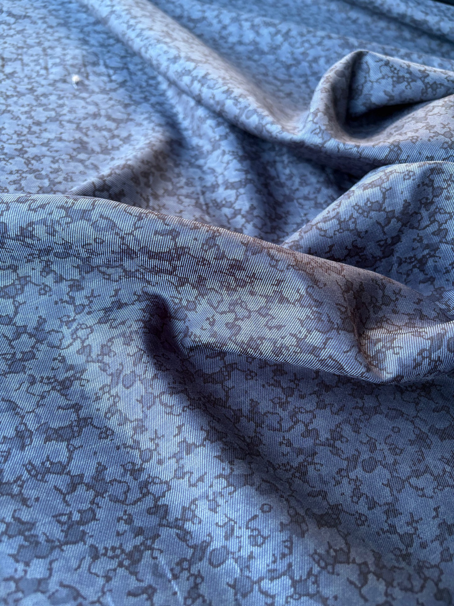 ERICA 018 Indigo tencel with flowerprint
