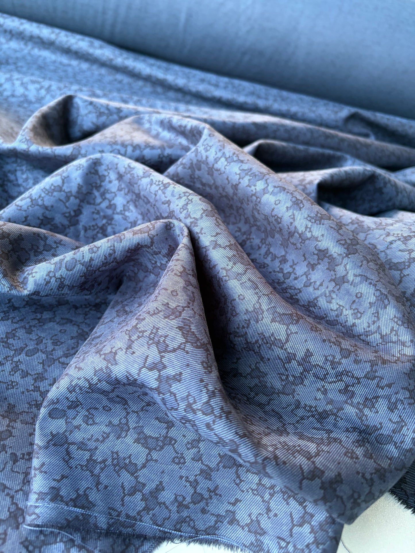 ERICA 018 Indigo tencel with flowerprint