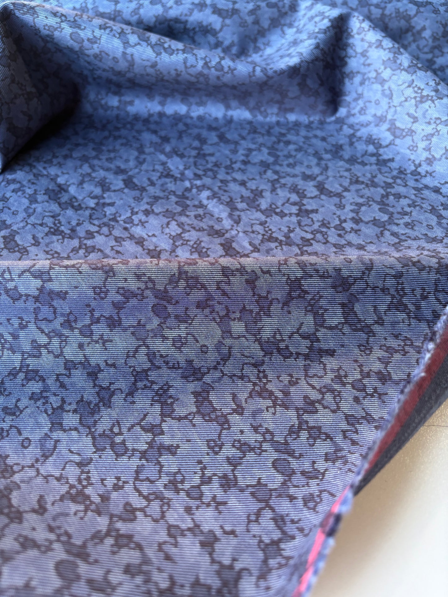 ERICA 018 Indigo tencel with flowerprint