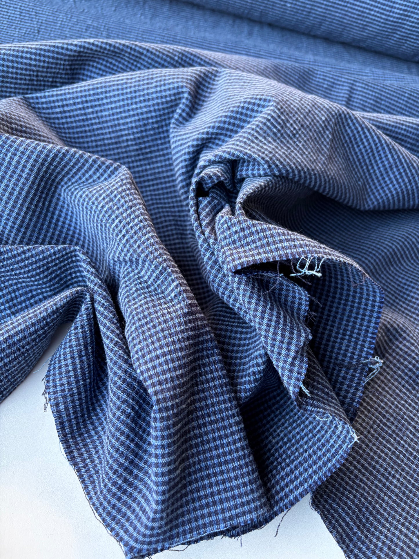 PC ERICA 020 cotton stretch check navy/indigo