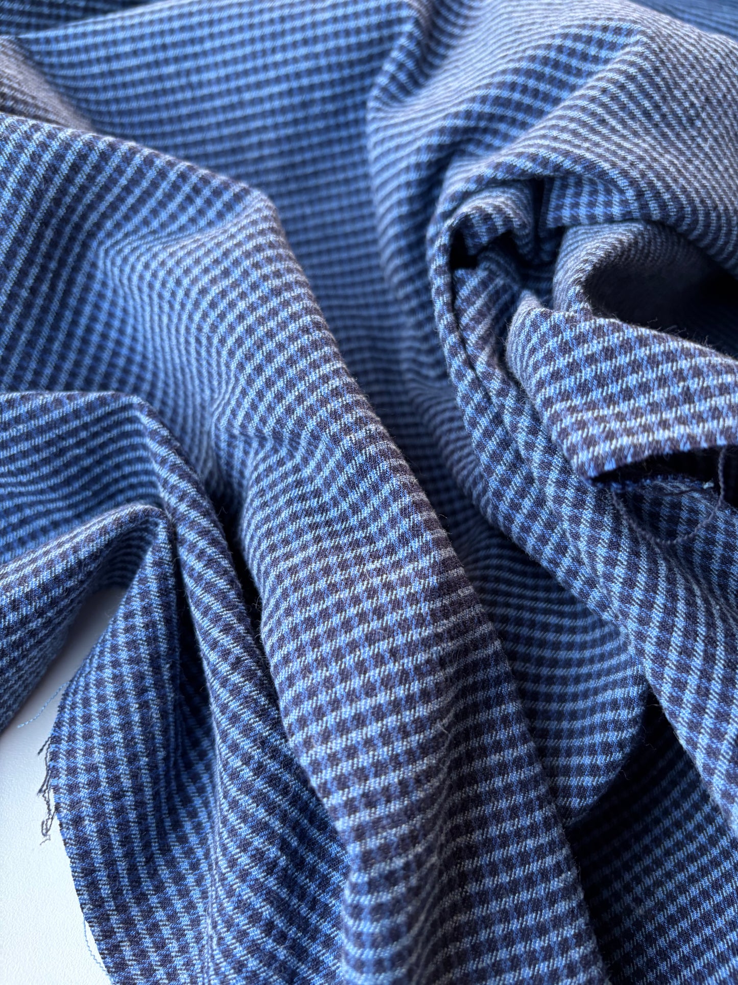 PC ERICA 020 cotton stretch check navy/indigo