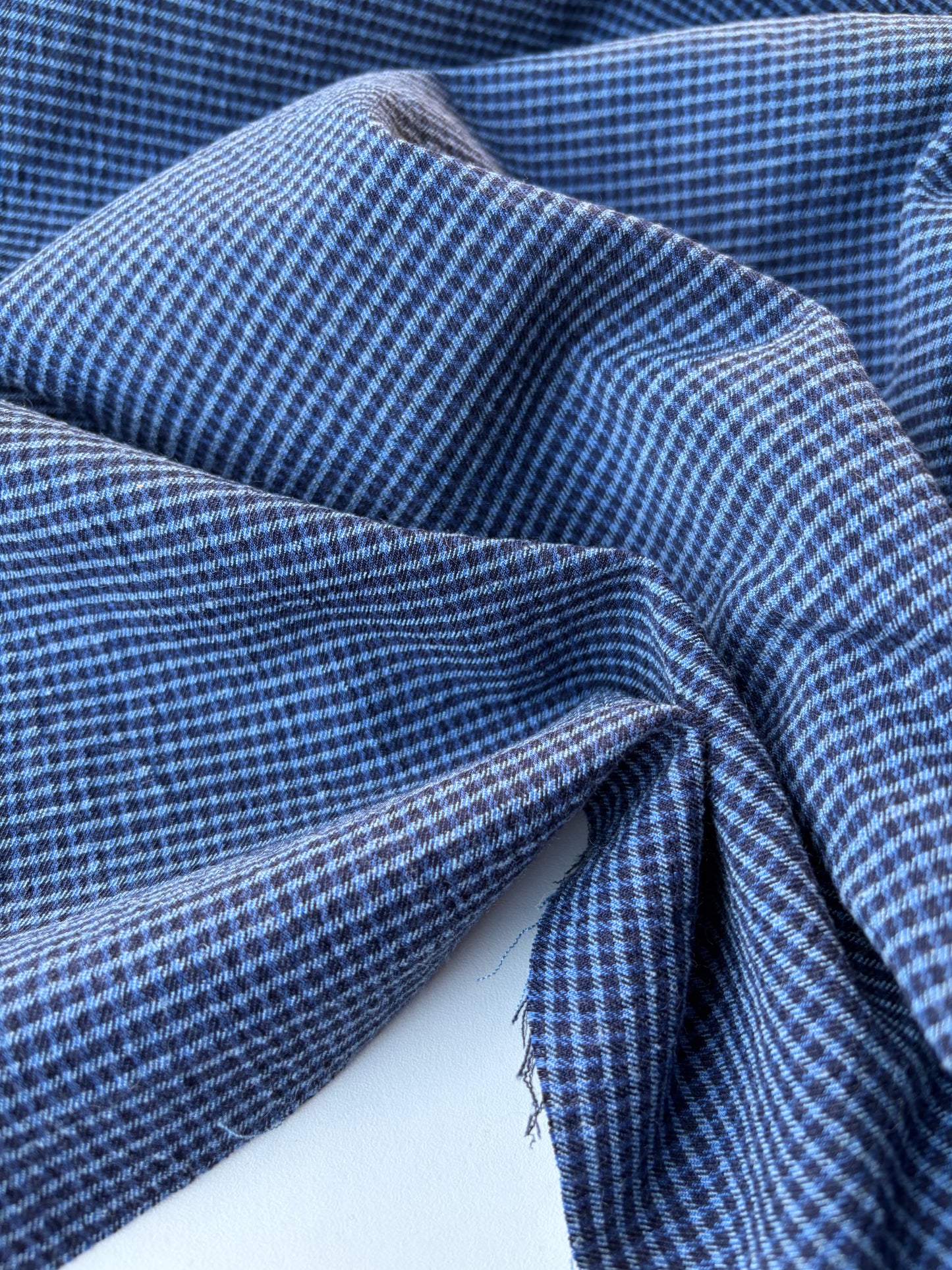 PC ERICA 020 cotton stretch check navy/indigo