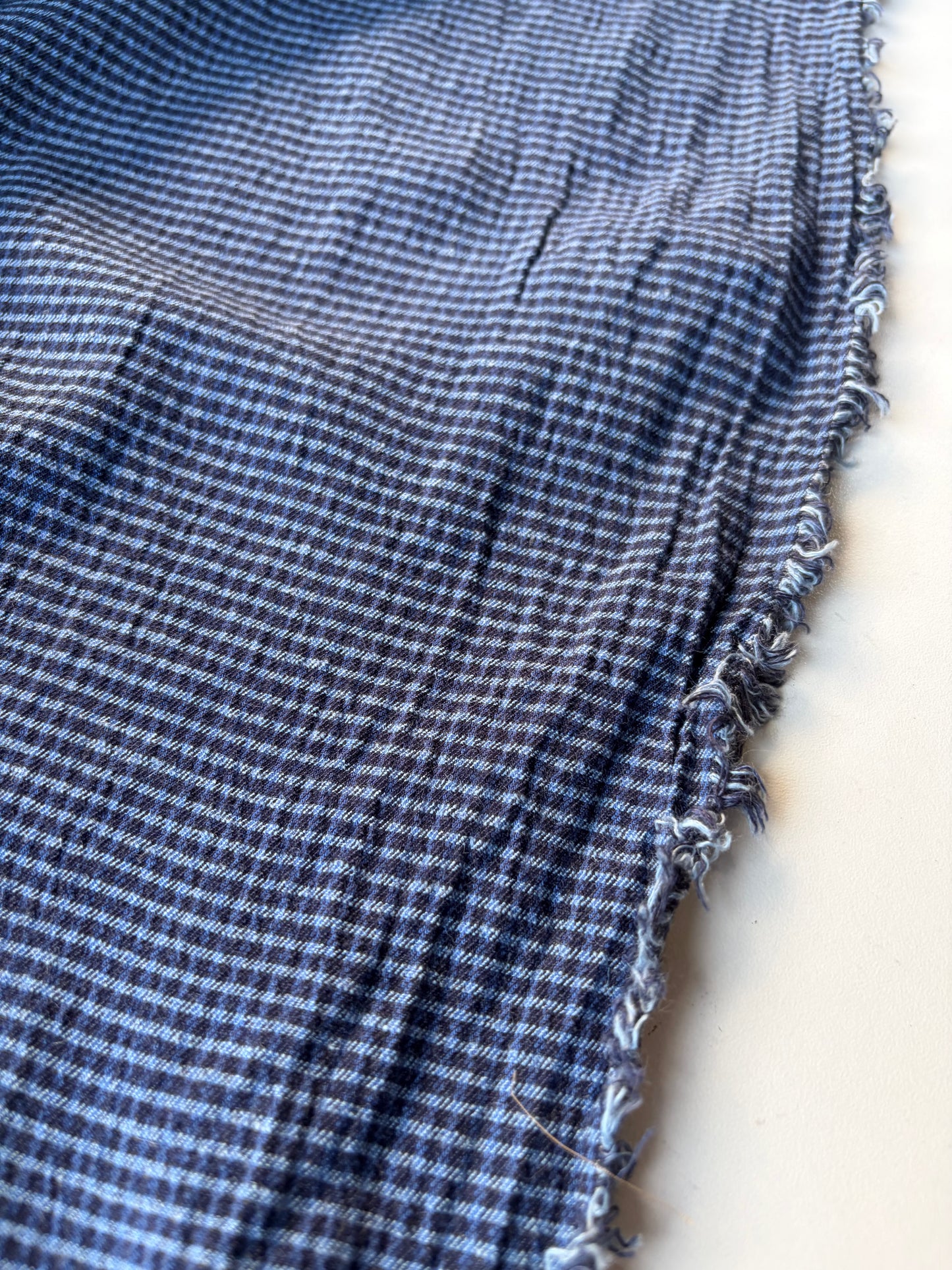 PC ERICA 020 cotton stretch check navy/indigo