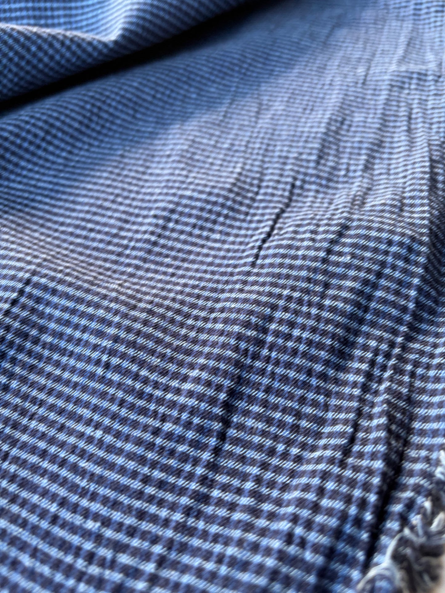 PC ERICA 020 cotton stretch check navy/indigo
