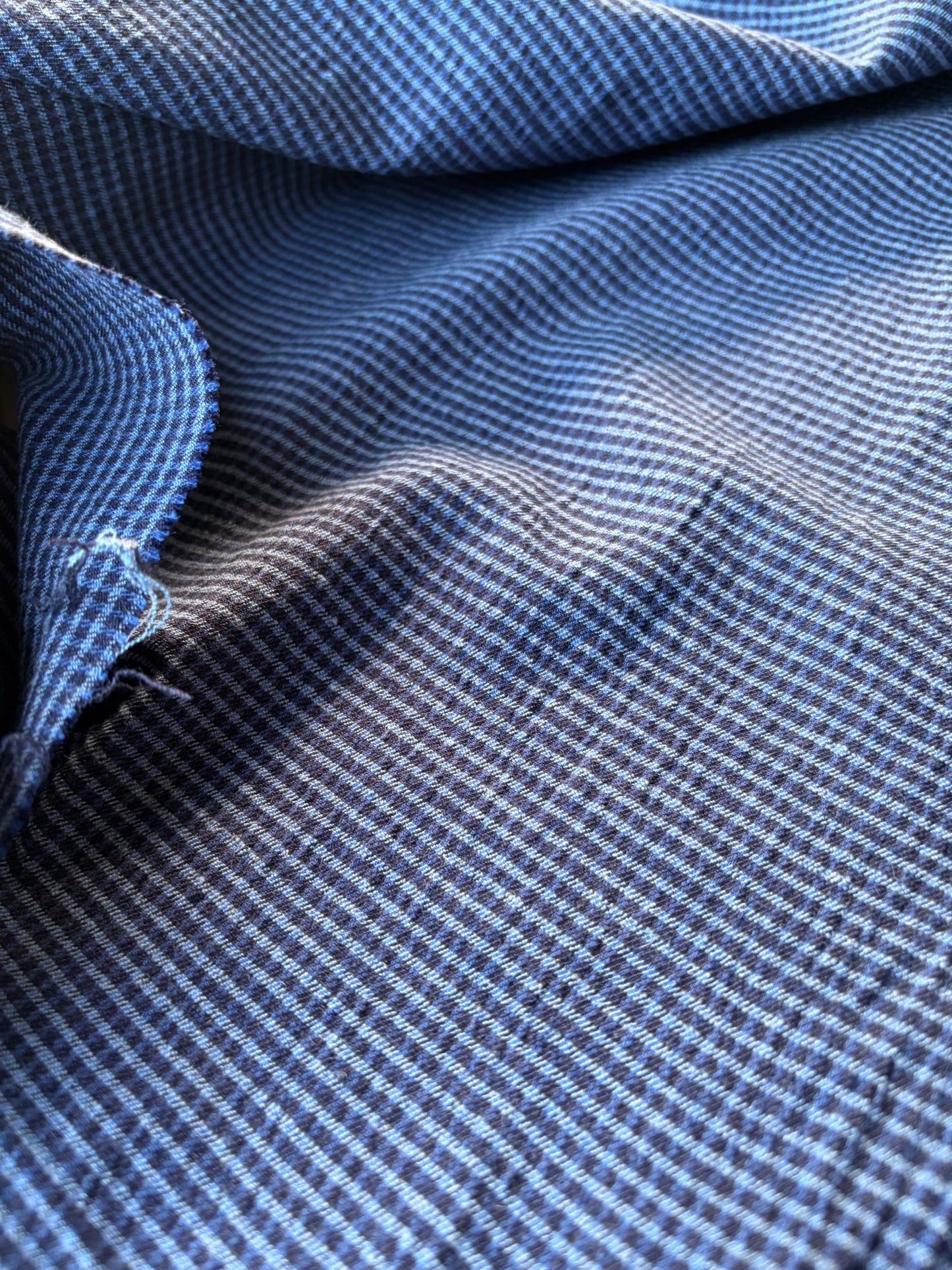 PC ERICA 020 cotton stretch check navy/indigo