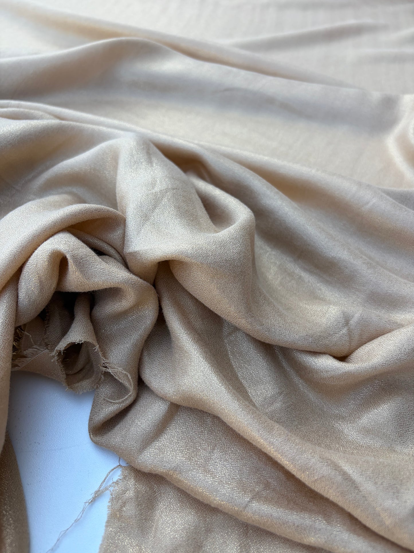 LAUREN 020 wetlook cotton camel with golden foilprint