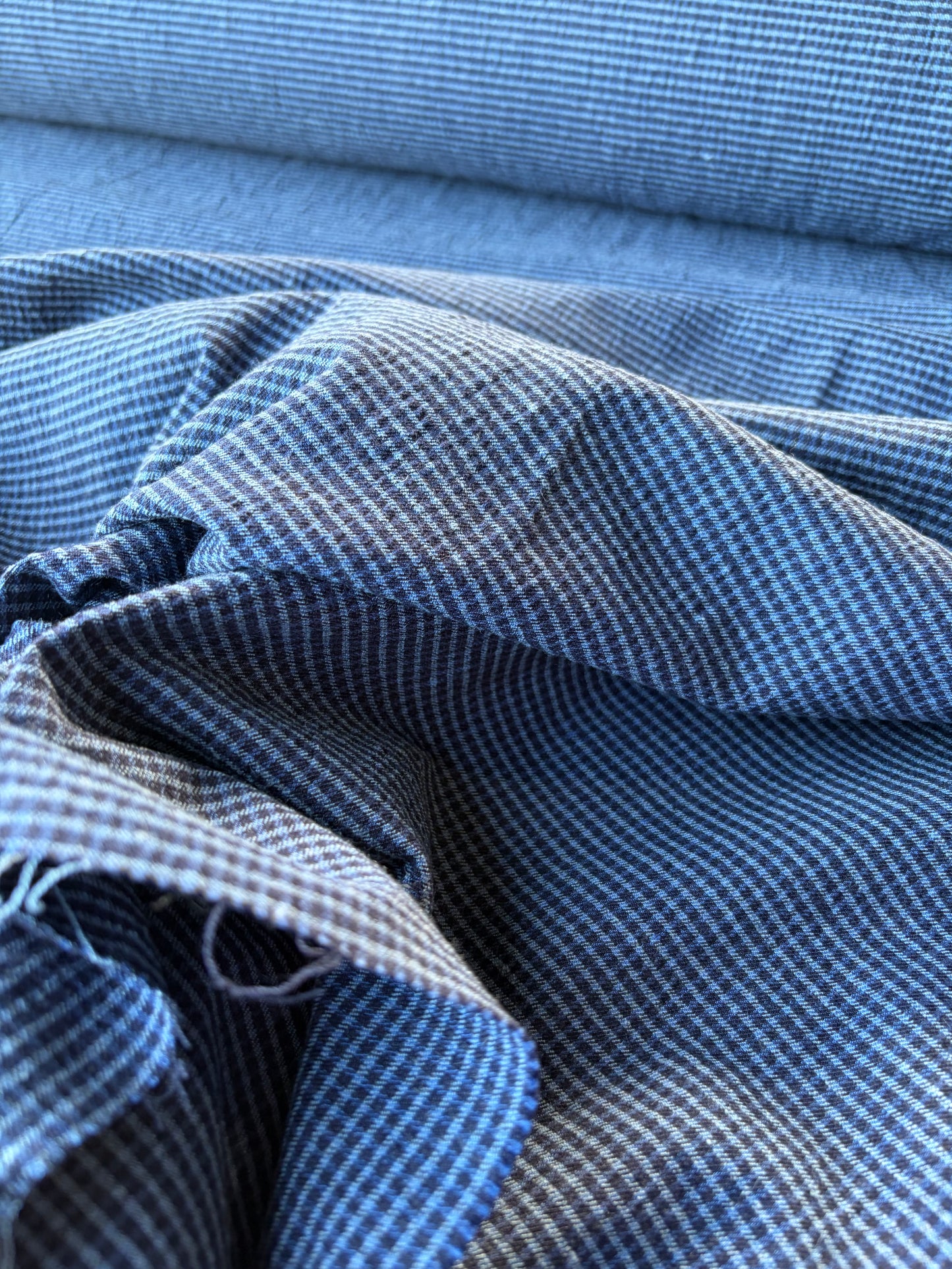 PC ERICA 020 cotton stretch check navy/indigo