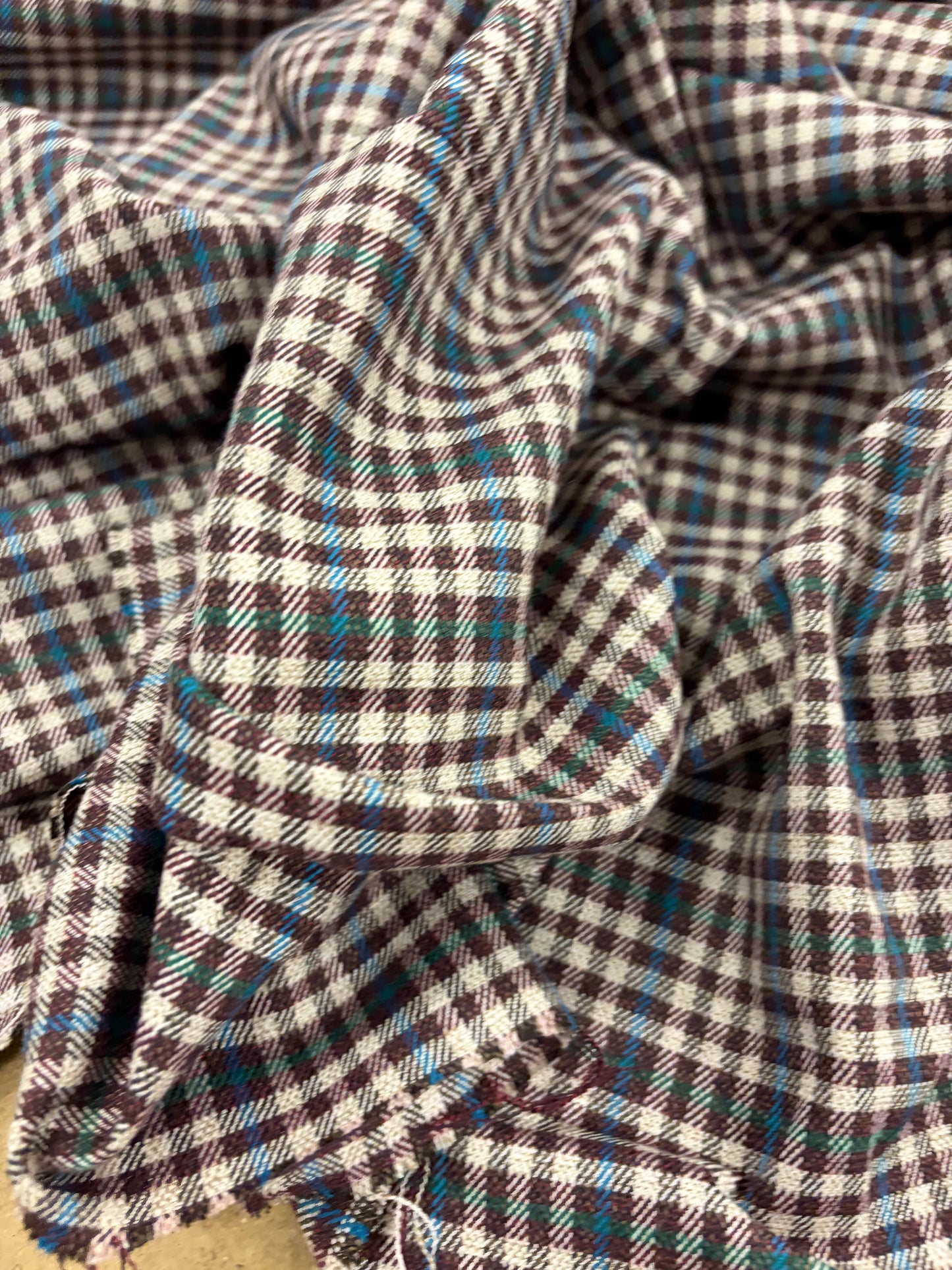 XENA 015 checkered stretch fabric