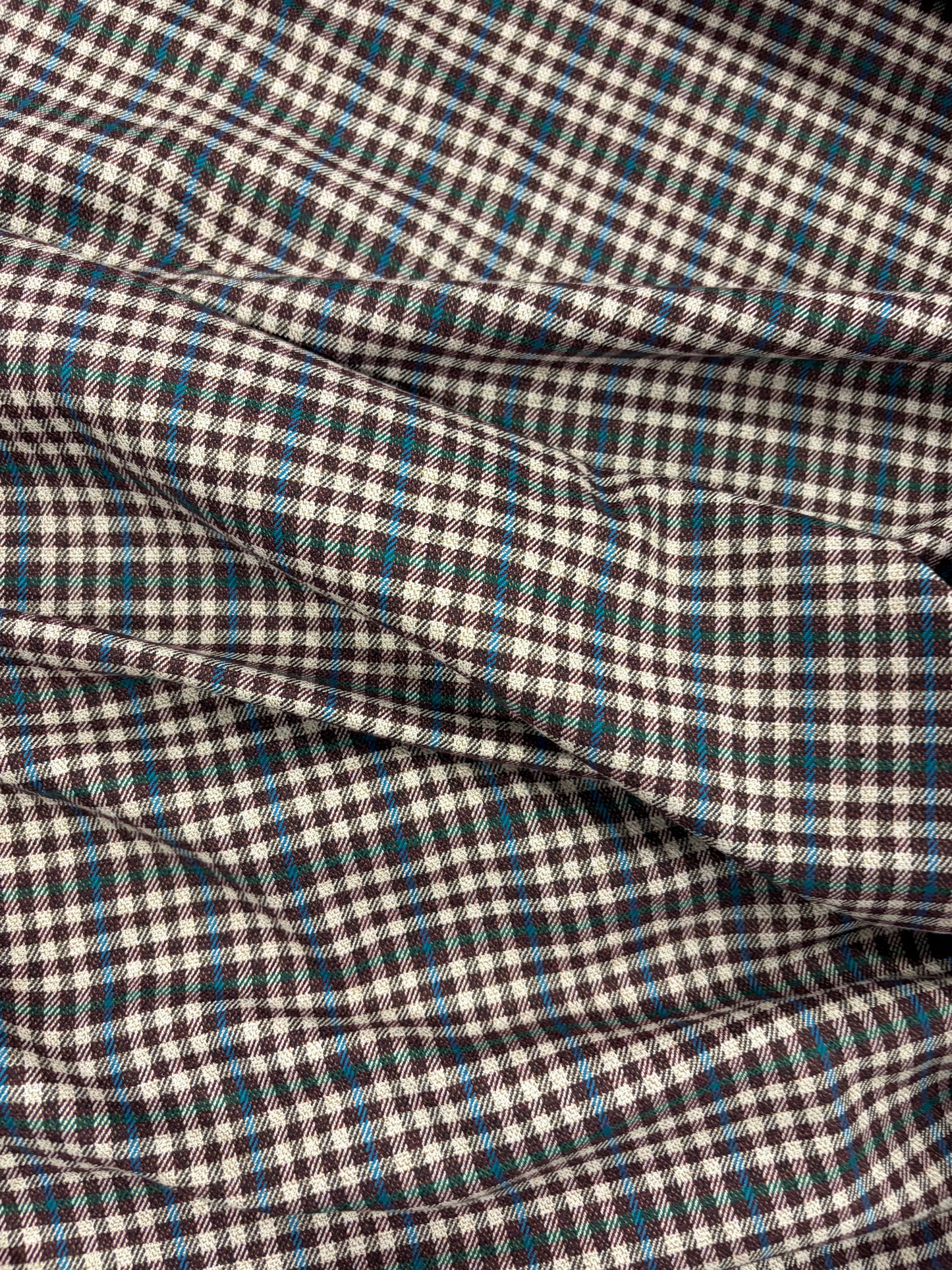 XENA 015 checkered stretch fabric