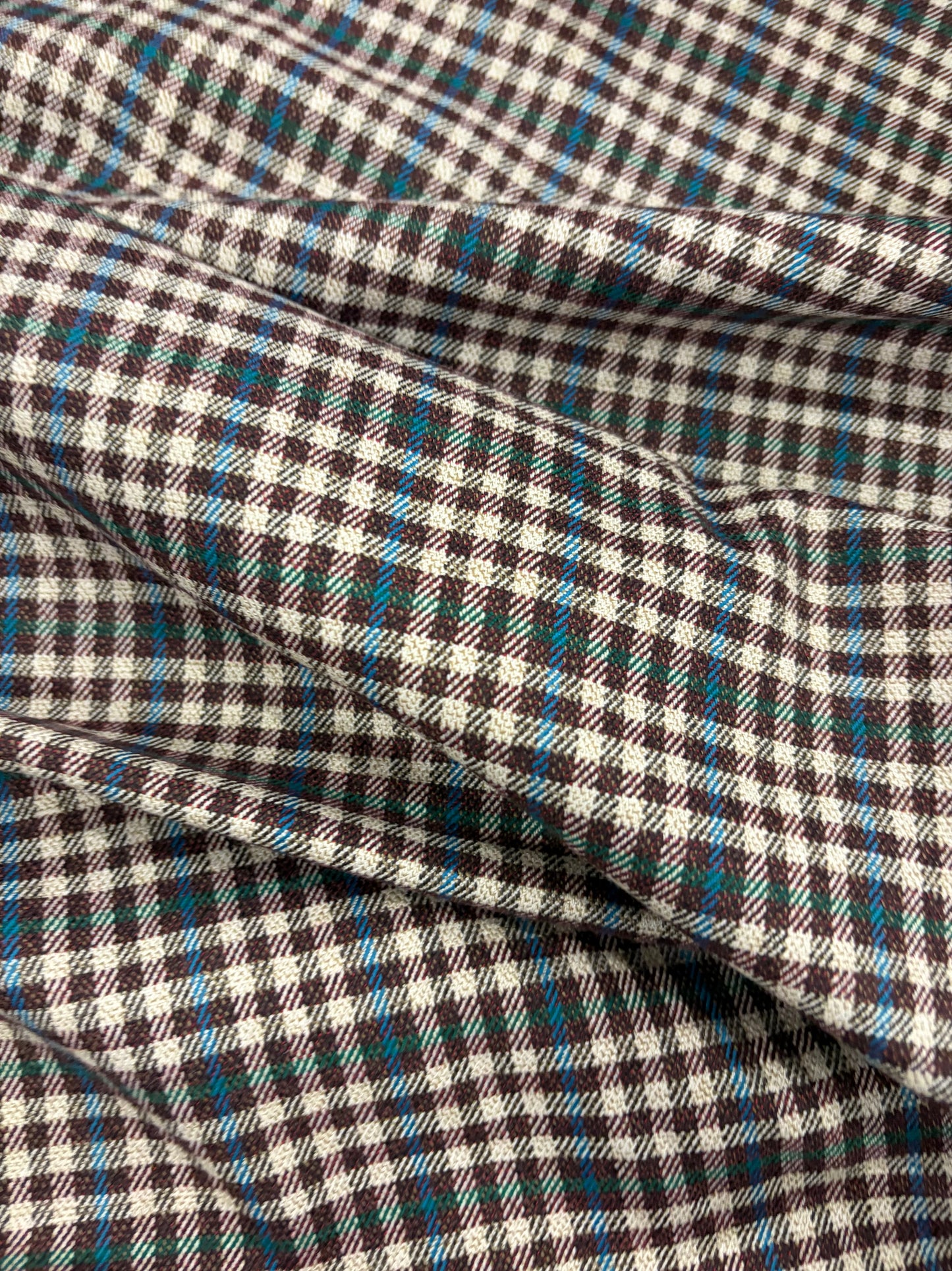 XENA 015 checkered stretch fabric