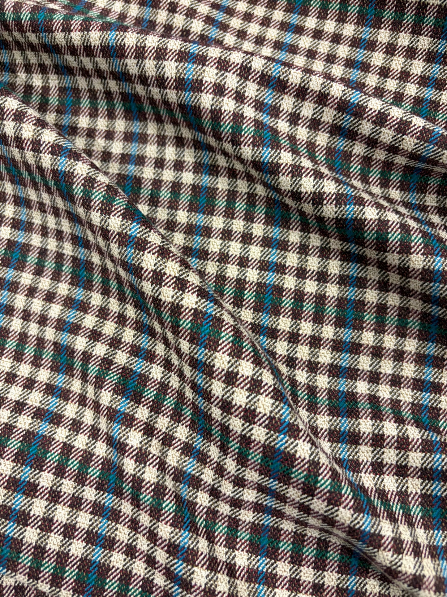 XENA 015 checkered stretch fabric