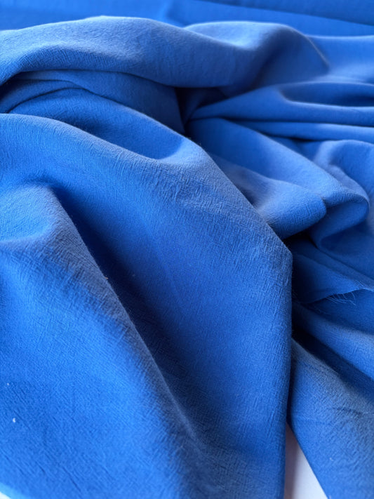 ERICA 022 voile cotton/polyamide cobalt blue