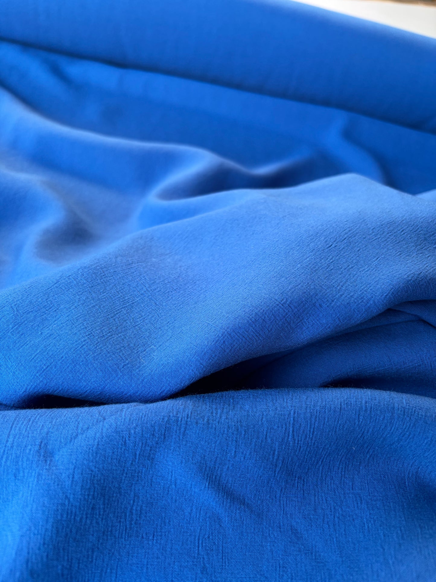 ERICA 022 voile cotton/polyamide cobalt blue