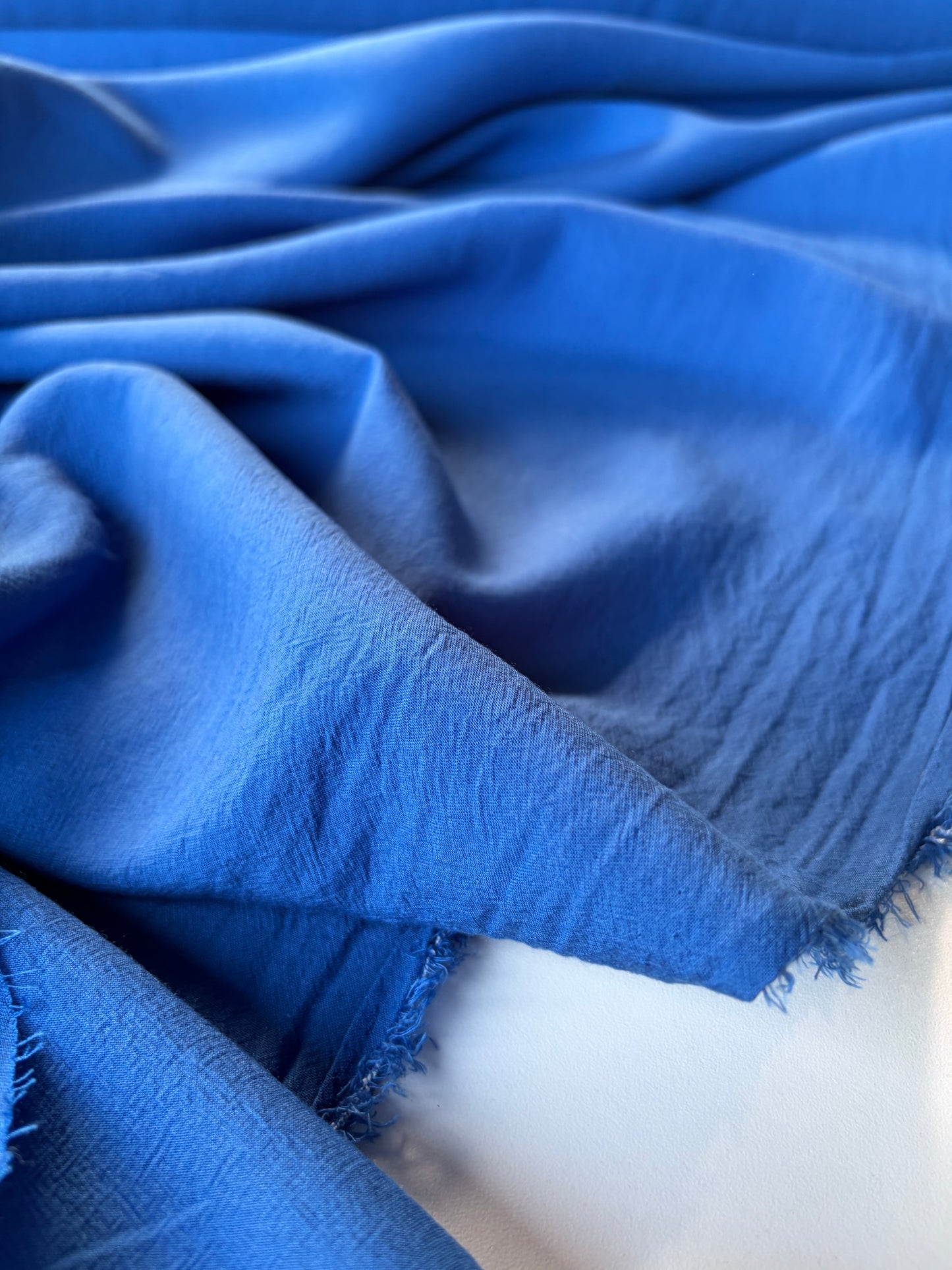 ERICA 022 voile cotton/polyamide cobalt blue
