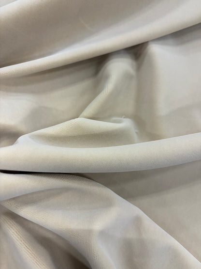 XENA 018 ivory colored cotton velvet