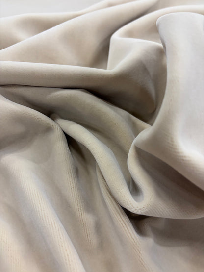 XENA 018 ivory colored cotton velvet