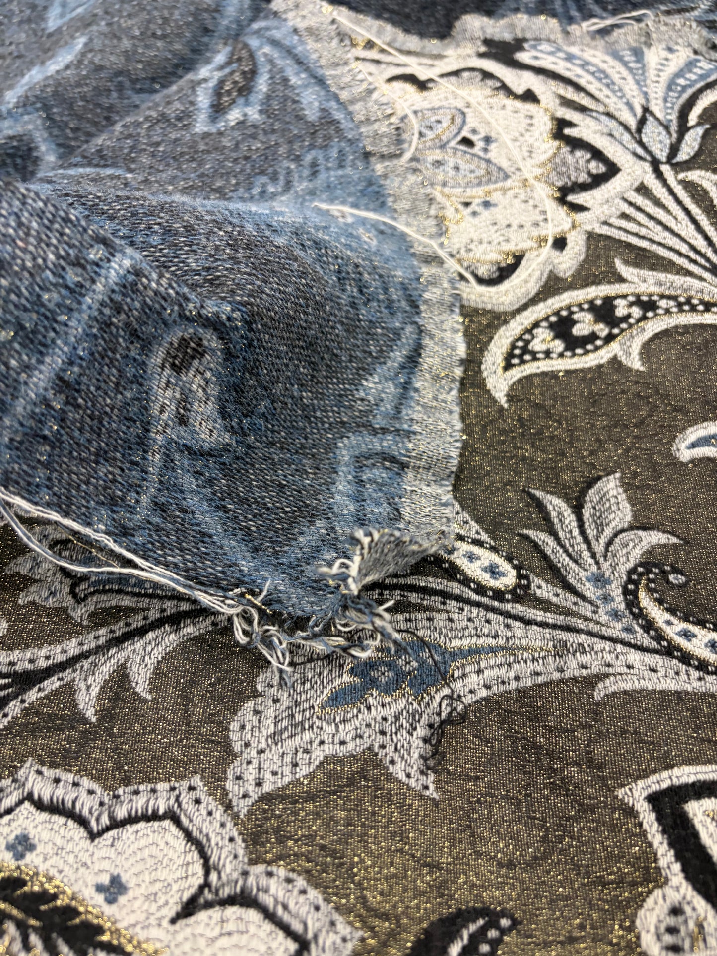 XENA 019  heavy cotton/wool jacquard