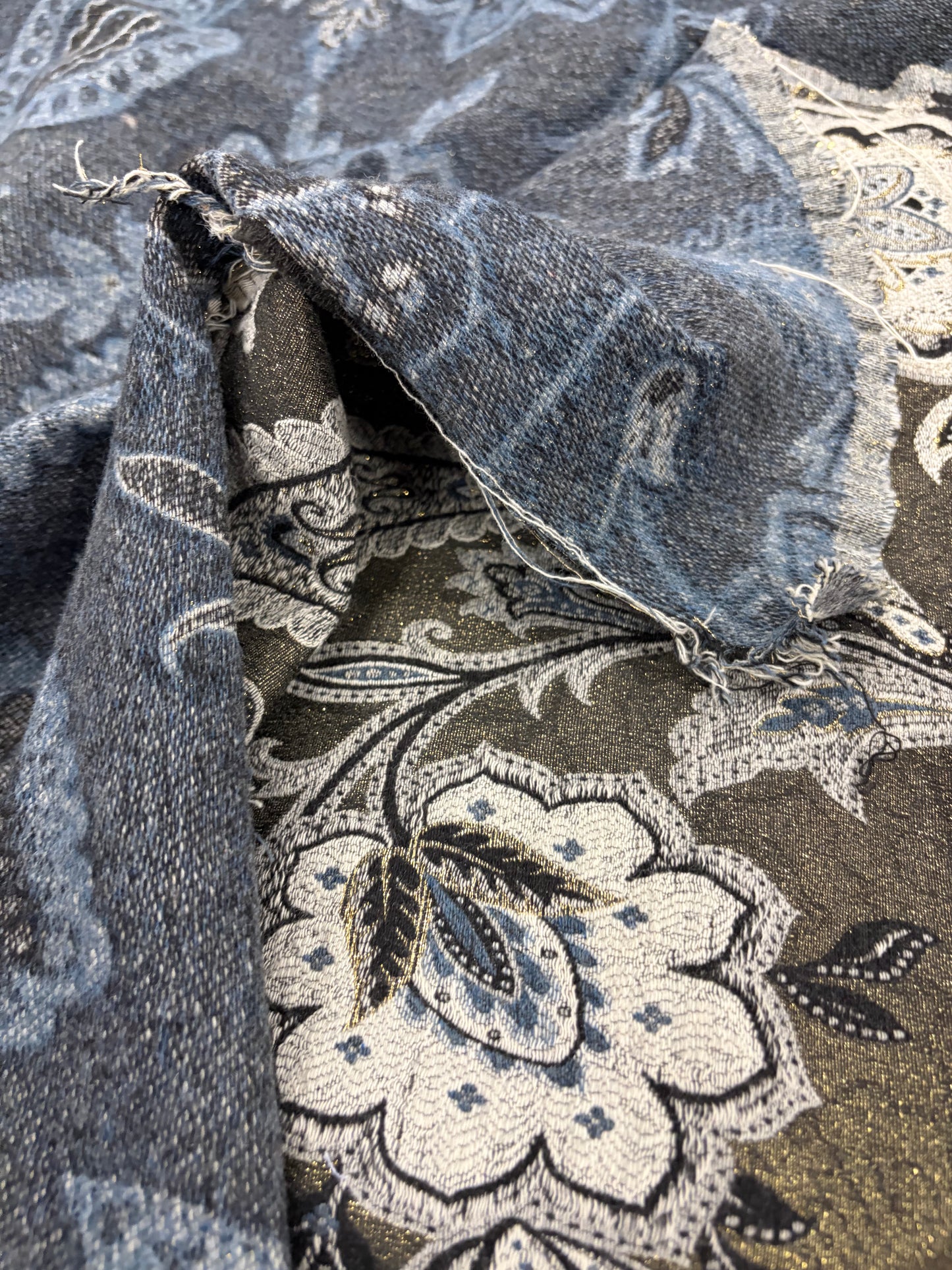 XENA 019  heavy cotton/wool jacquard