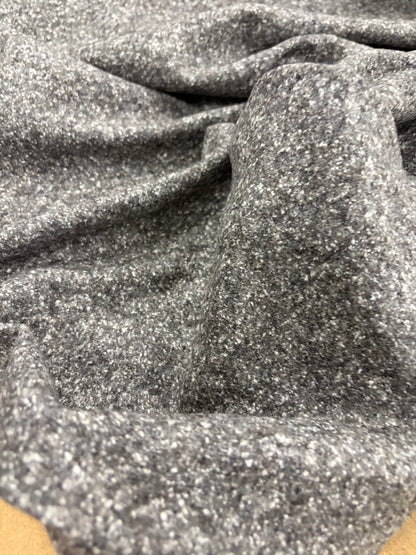 XENA 020 heavy wool jersey boucle tweed brown/grey