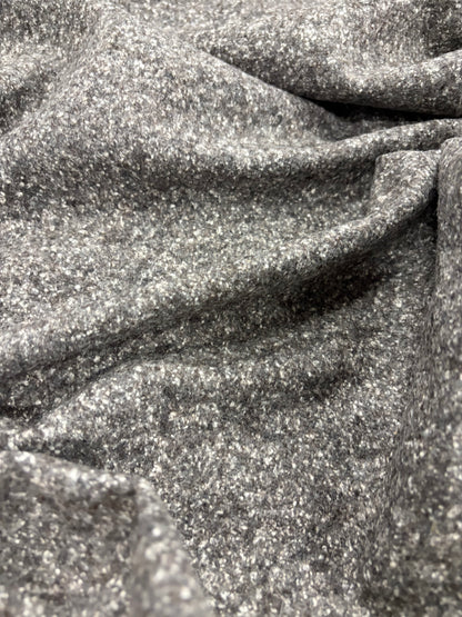 XENA 020 heavy wool jersey boucle tweed brown/grey