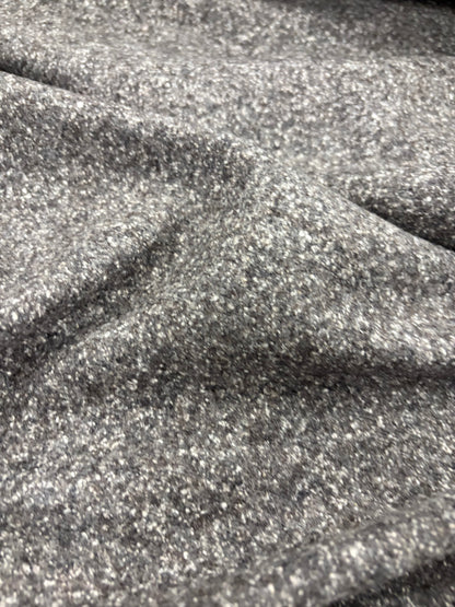 XENA 020 heavy wool jersey boucle tweed brown/grey