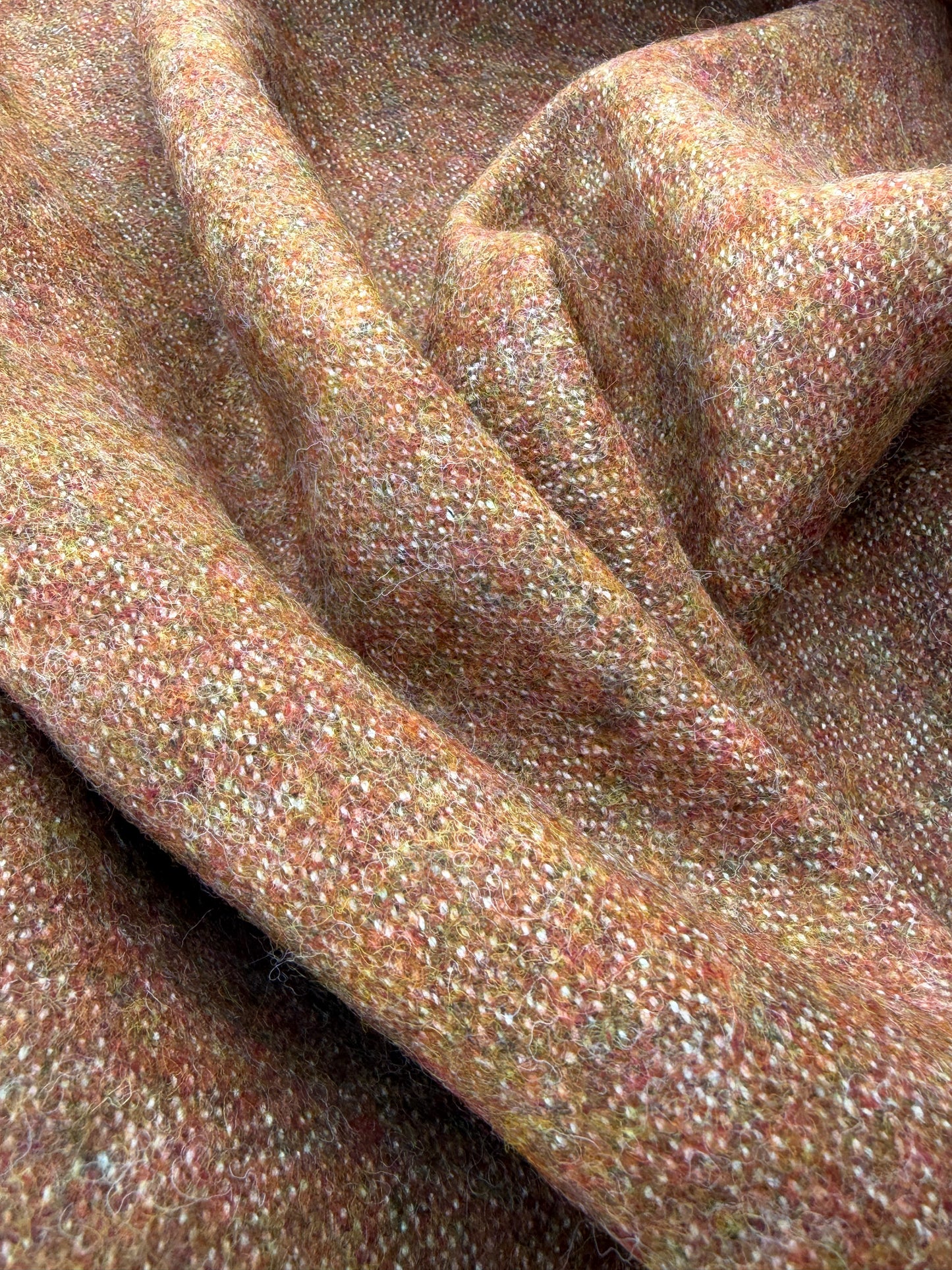 RALPH 024 cognac coloured shetland wool tweed