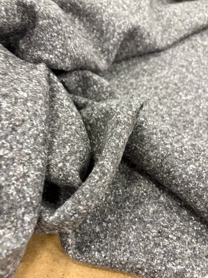 XENA 020 heavy wool jersey boucle tweed brown/grey
