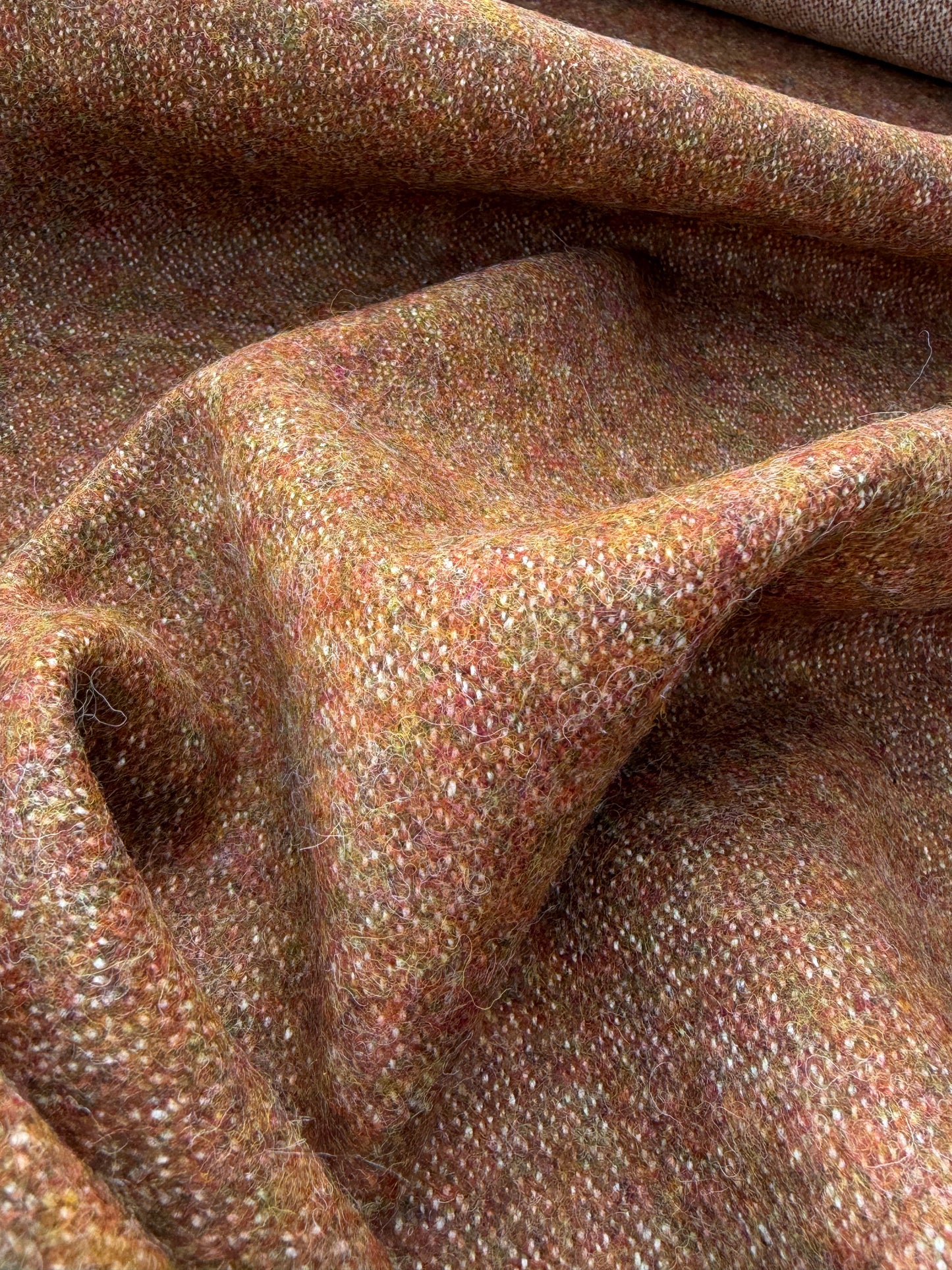 RALPH 024 cognac coloured shetland wool tweed