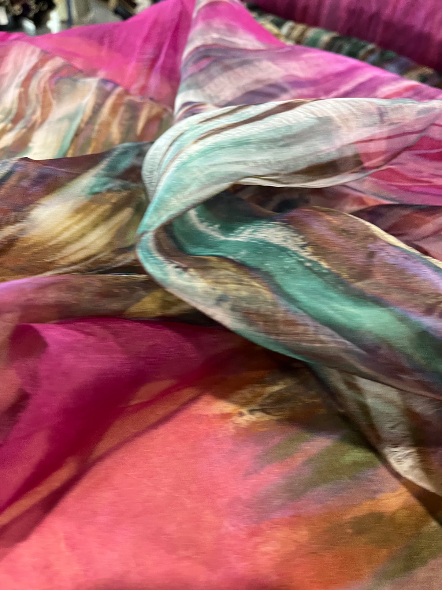 C02 MAURO 034 silk voile with print