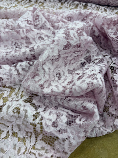 XENA 023 pink coloured woven lace "dentelle"