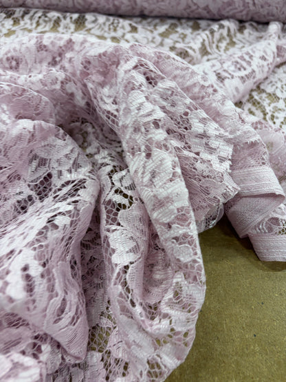 XENA 023 pink coloured woven lace "dentelle"