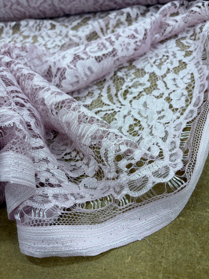 XENA 023 pink coloured woven lace "dentelle"
