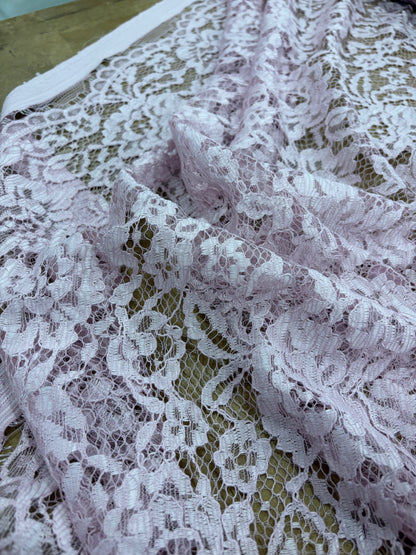 XENA 023 pink coloured woven lace "dentelle"