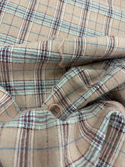 XENA 026 colourwoven cotton seersucker check