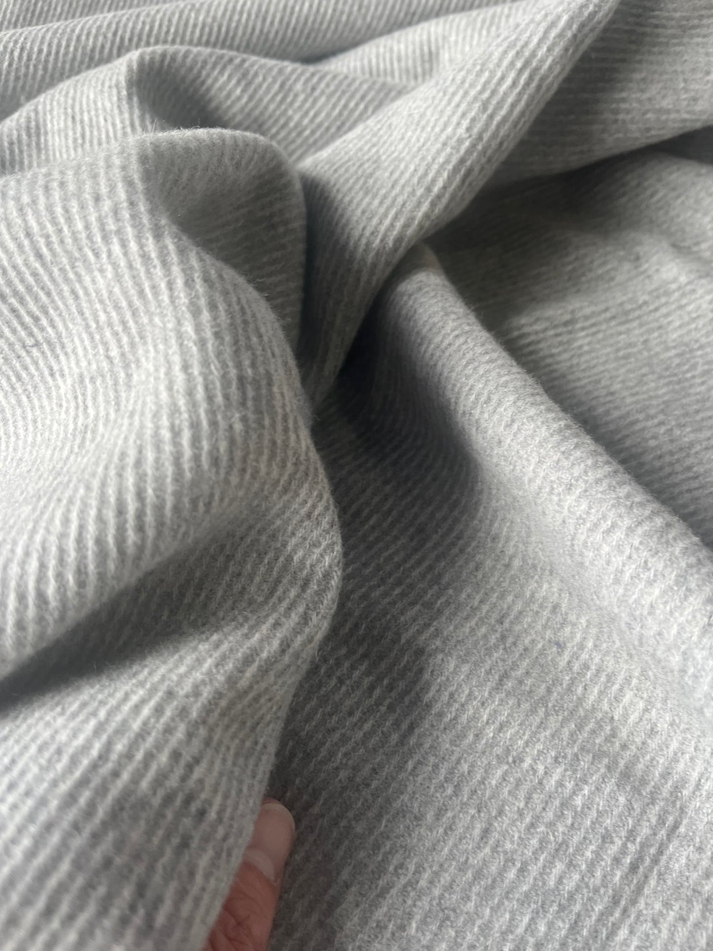 ROSALIE 024 heavy woolen coat fabric light grey