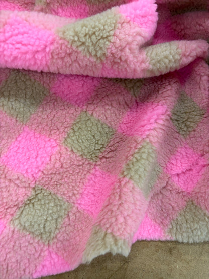 XENA 027 checkered fleece