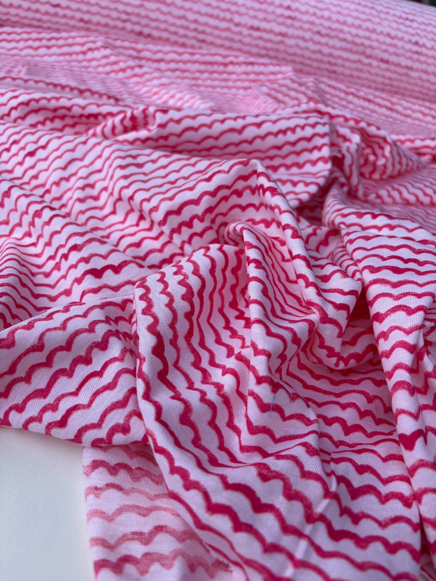 PC ERICA 030 jersey viscose pink waves