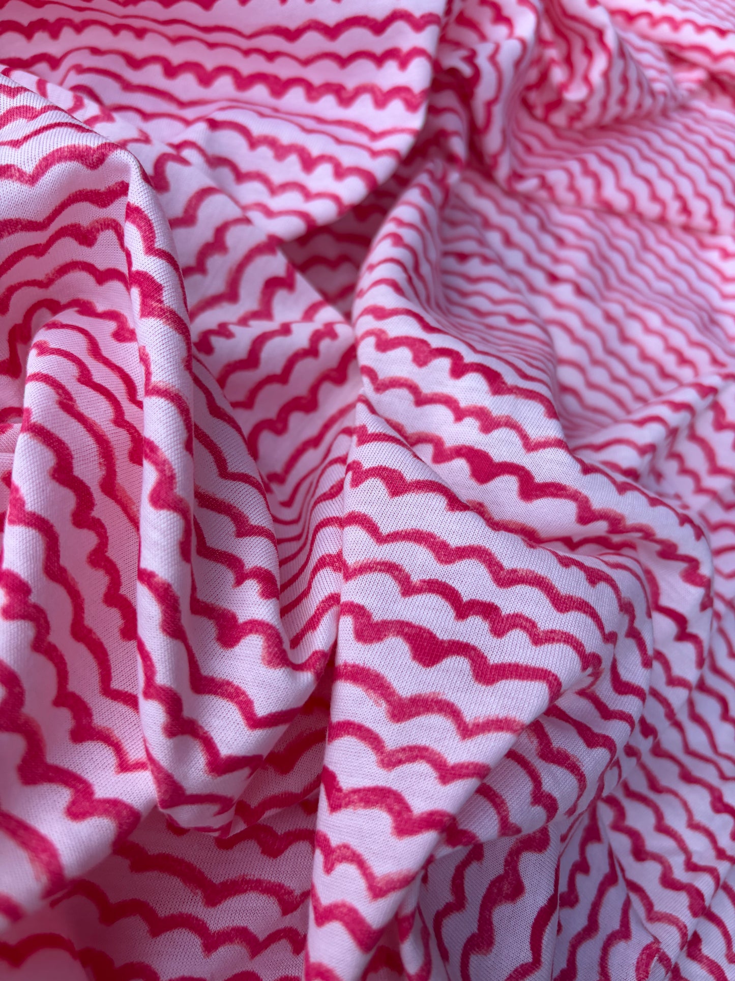 PC ERICA 030 jersey viscose pink waves