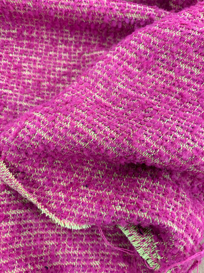 XENA 029 tweed bouclette fuchsia