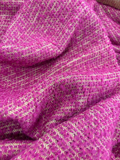 XENA 029 tweed bouclette fuchsia