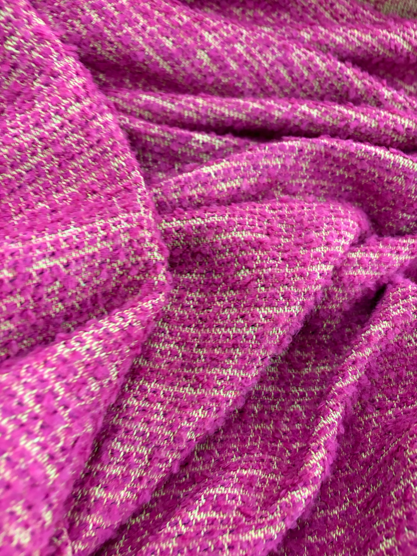 XENA 029 tweed bouclette fuchsia