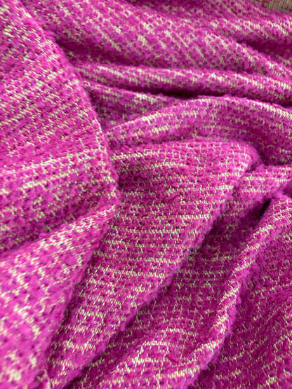 XENA 029 tweed bouclette fuchsia