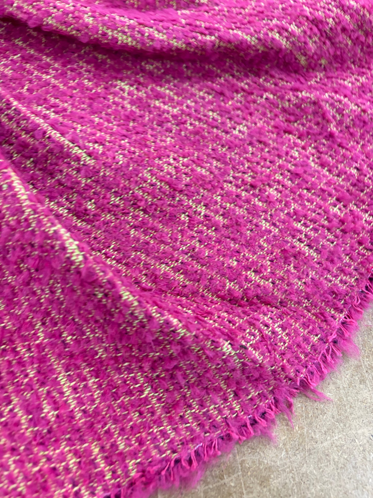 XENA 029 tweed bouclette fuchsia