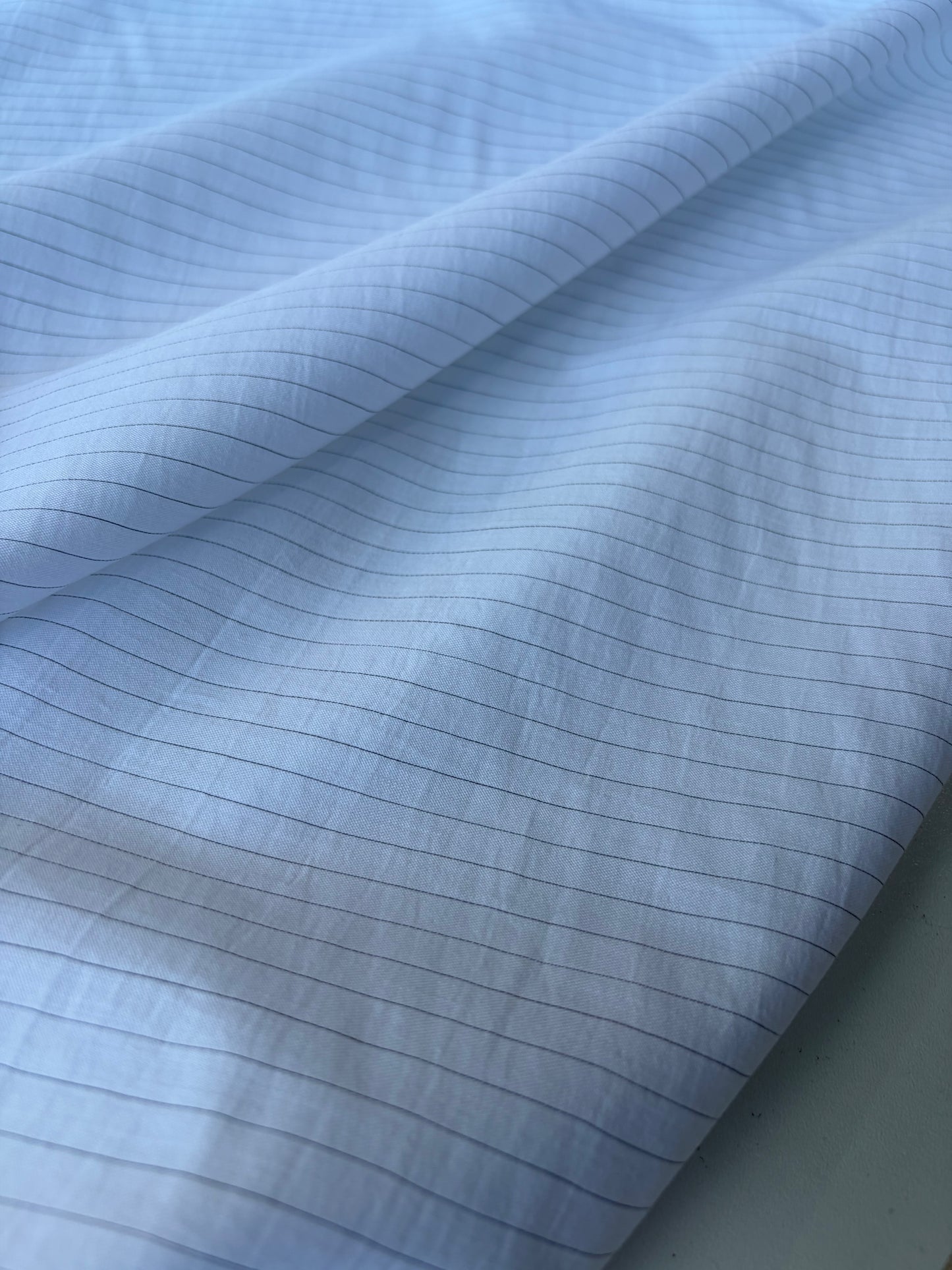 MIA 002 white viscose voile stripes