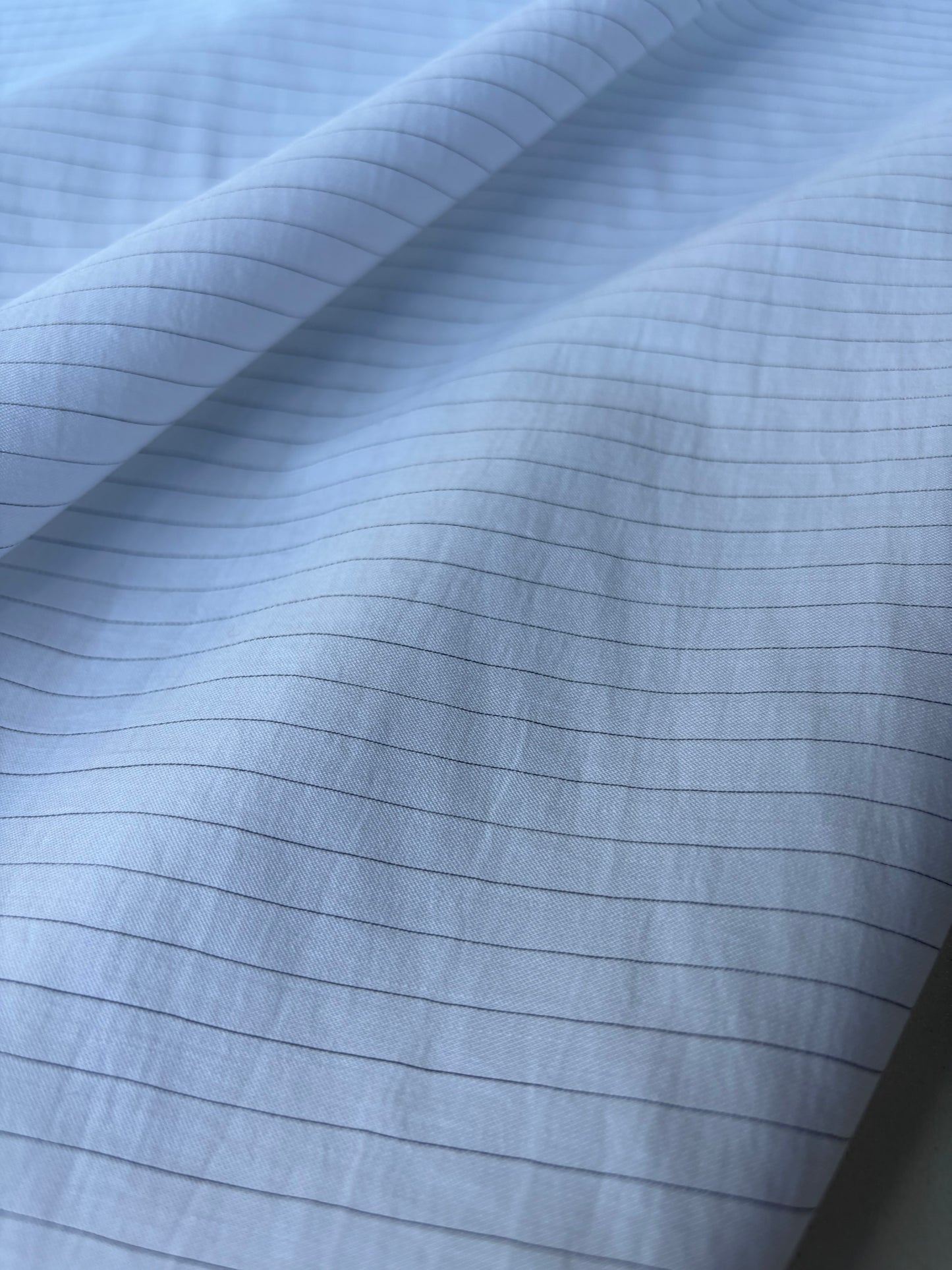 MIA 002 white viscose voile stripes