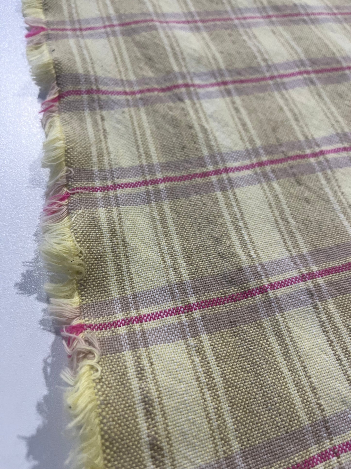 STEF 043 cotton linen stretch check