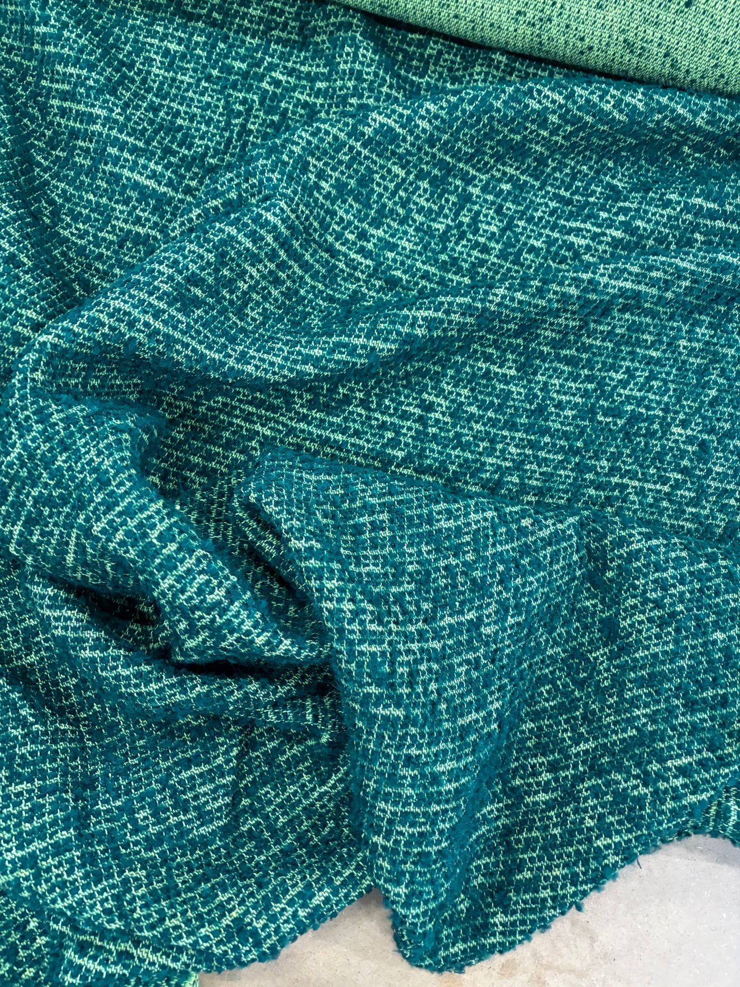 XENA 032 tweed bouclette green