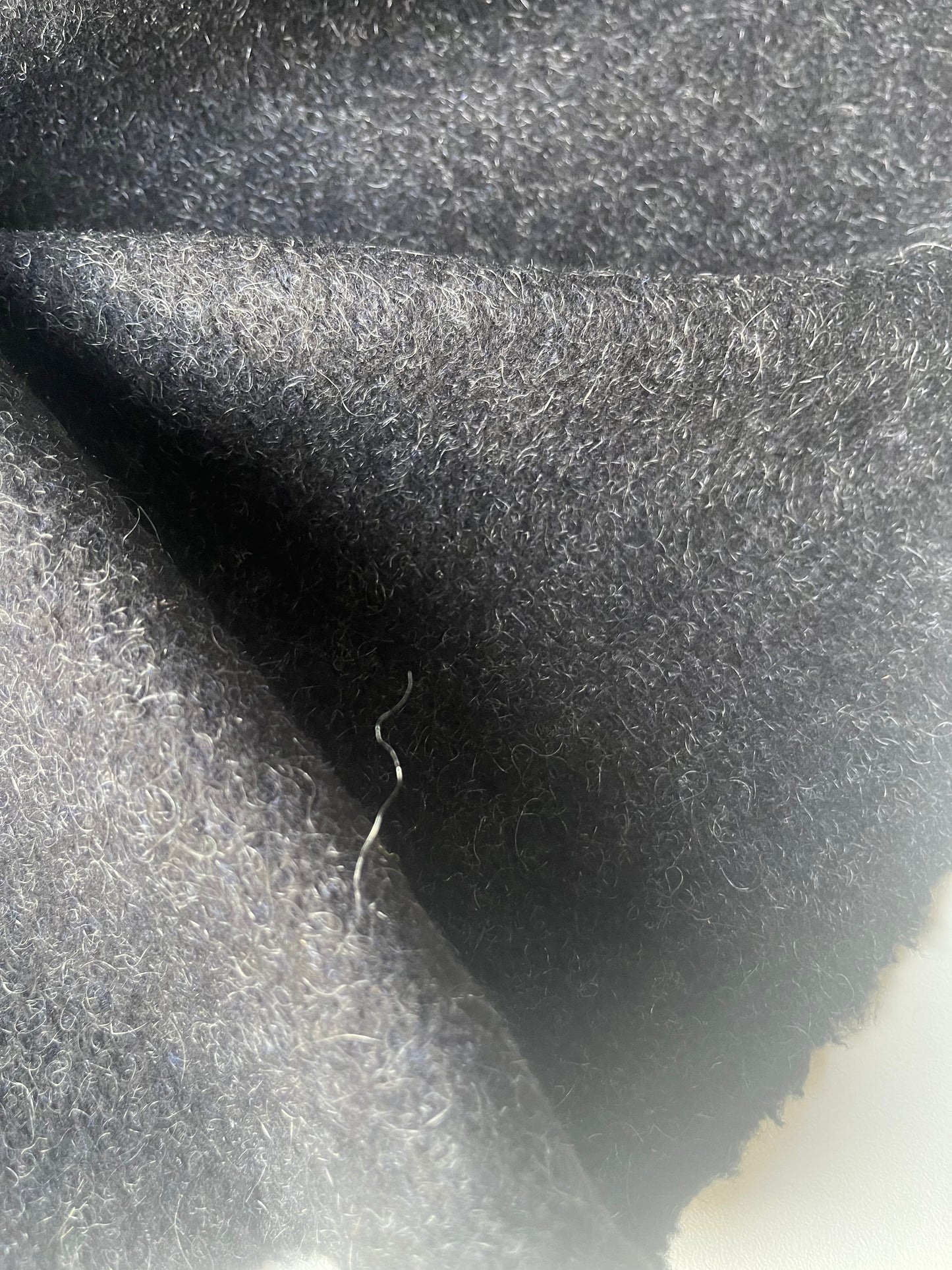 ROSALIE 029 Wool mohair coat fabric anthracite grey