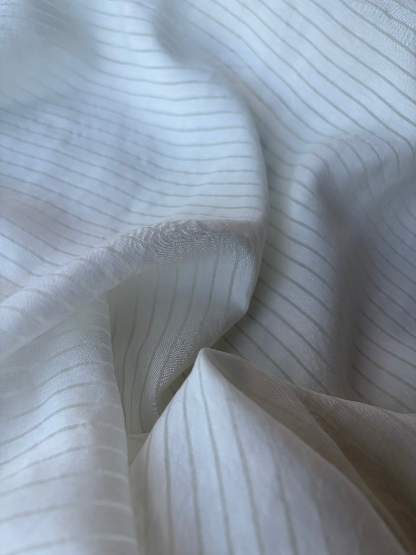 MIA 004 white viscose voile stripes